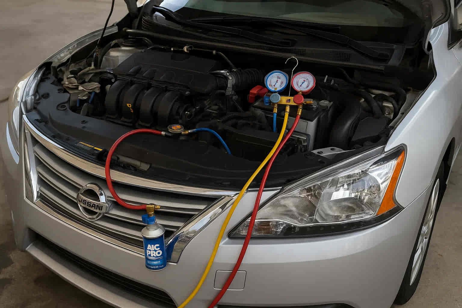 nissan sentra ac recharge
