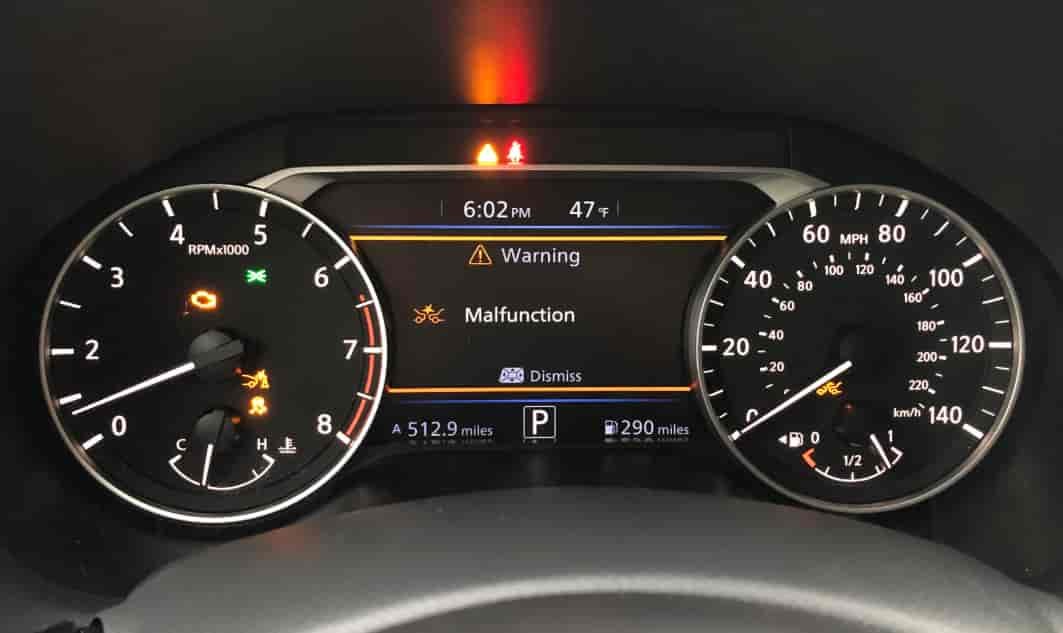Nissan Altima Malfunction Warning Symbols