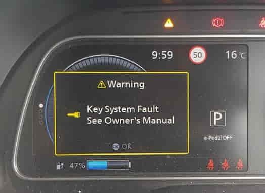 Nissan Leaf Key Not Detected