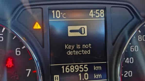 Nissan X Trail Key Not Detected