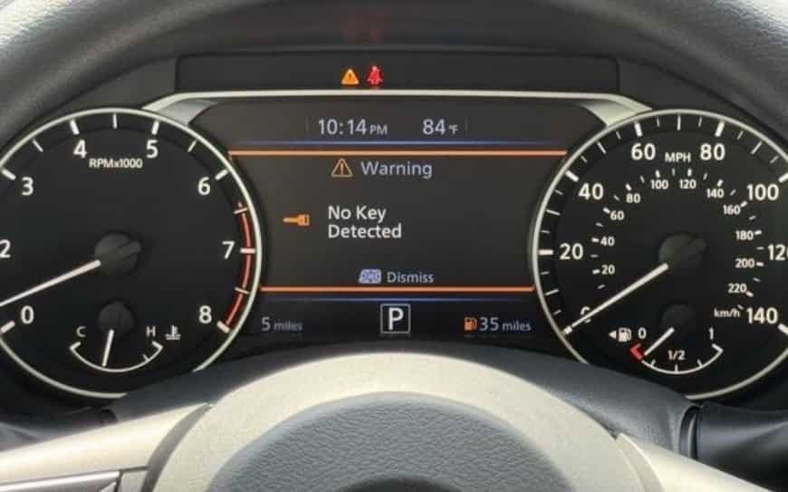 Nissan Altima Key Not Detected