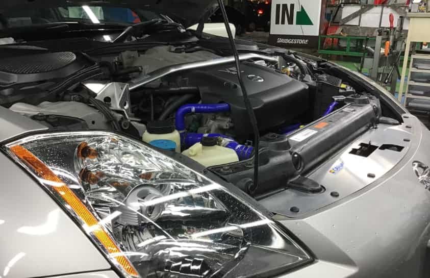 nissan 350z is overheating