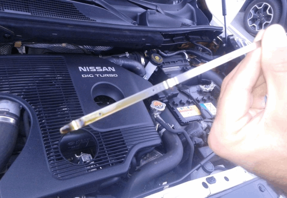 nissan cvt fluid level quick check gauge